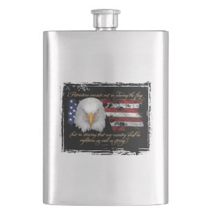 Righteous Patriotism Hip Flask