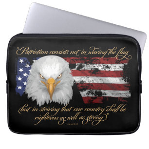 Righteous Patriotism Laptop Sleeve
