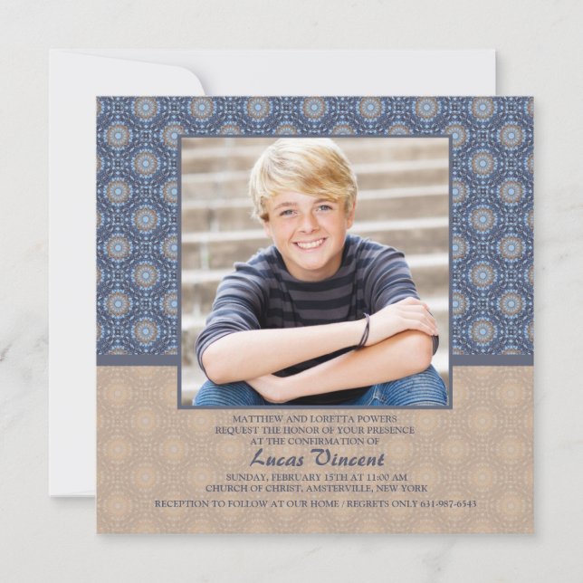 Righteous Photo Religious Invitation (Front)