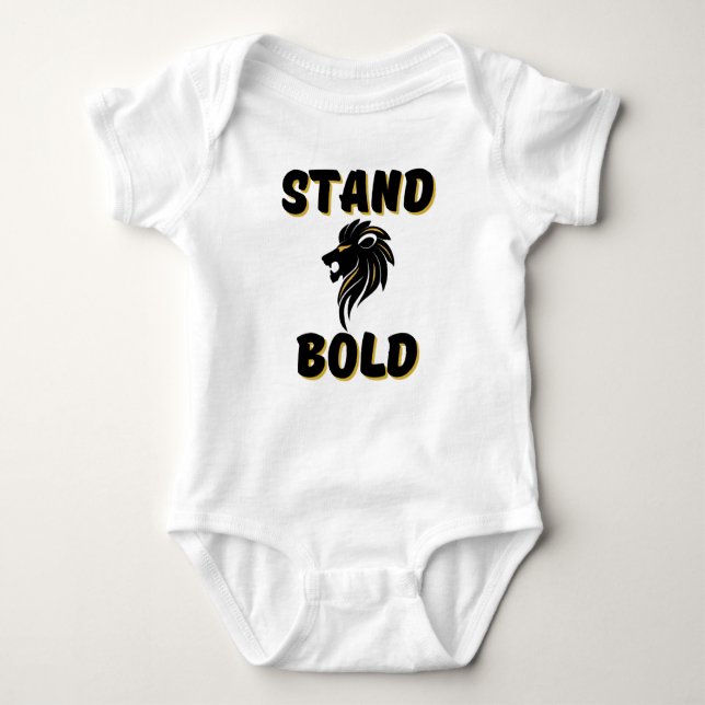Righteous Stand Bold As Lions Baby Bodysuit (Front)