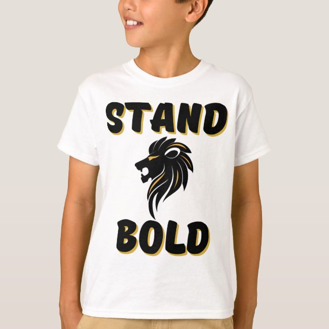 Righteous Stand Bold As Lions Boy's T-Shirt (Front)