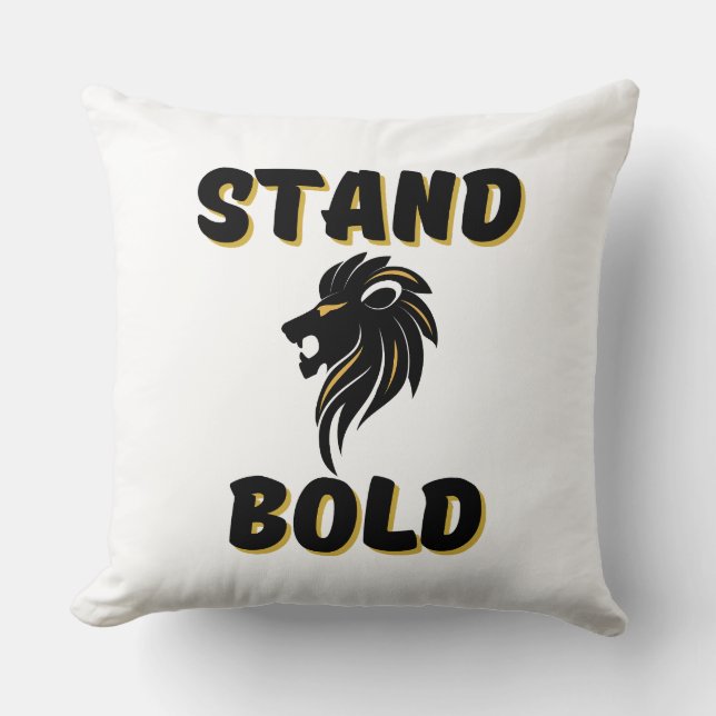 Righteous Stand Bold As Lions Cushion (Front)