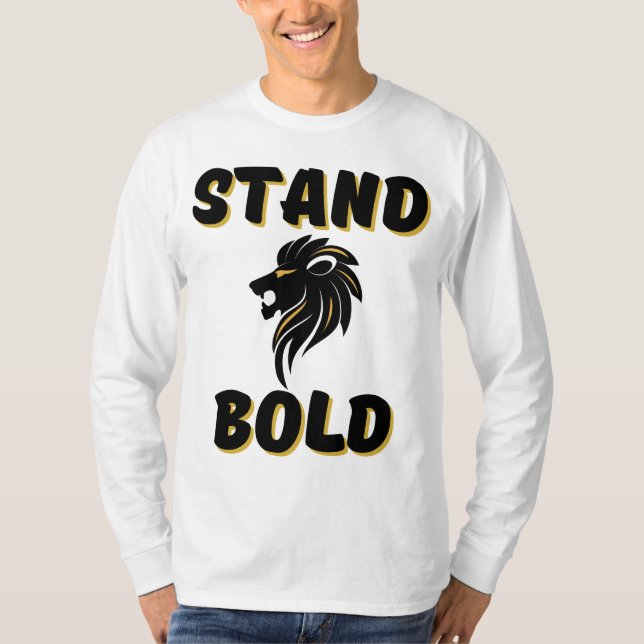Righteous Stand Bold As Lions Men's Long Sleeve T-Shirt (Front)