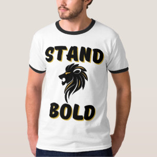 Righteous Stand Bold As Lions Men's Ringer T-Shirt
