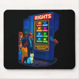Rights Behind A Paywall Funny Satire Gift Mouse Pad