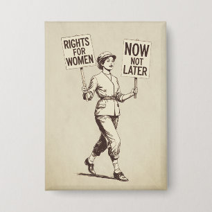 Rights for Women, Vintage Feminist Suffragette Art