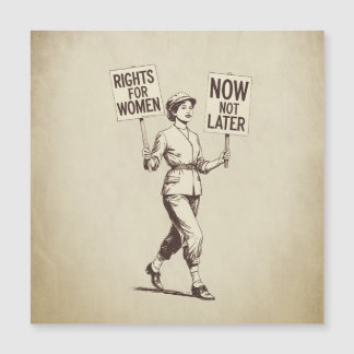 Rights for Women, Vintage Feminist Suffragette Art