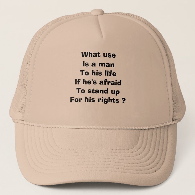 rights trucker hat (Front)
