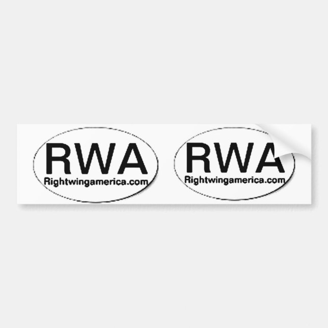Rightwingamerica.com Bumper Sticker (Front)