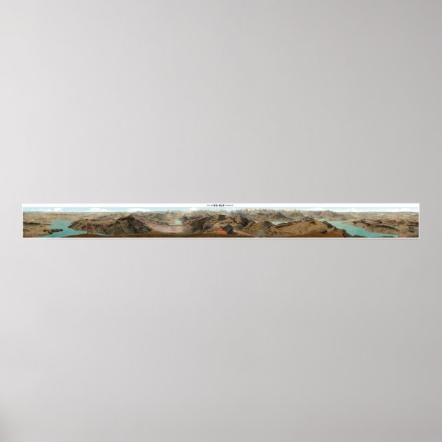 RIGI KULM Swiss Alps Panorama 360° poster (Front)