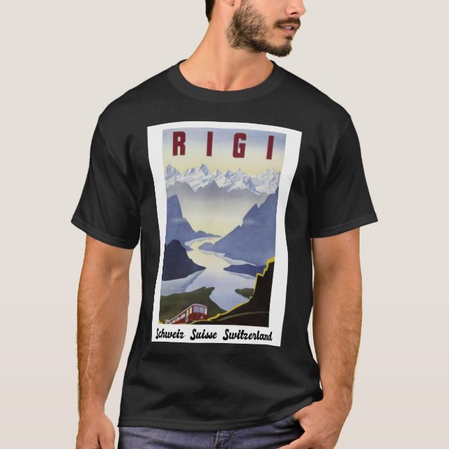 Rigi, Switzerland Vintage Travel  T-Shirt (Front)