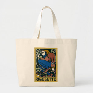 Rigoletto, Opera Large Tote Bag