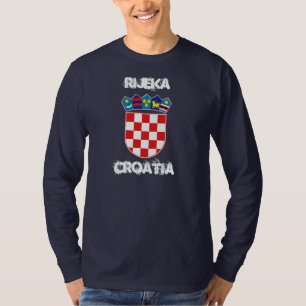 Rijeka, Croatia with coat of arms T-Shirt