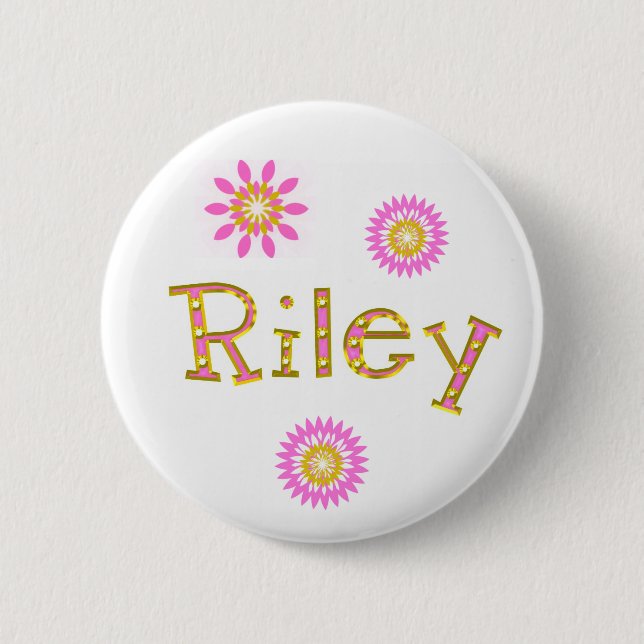 riley 6 cm round badge (Front)