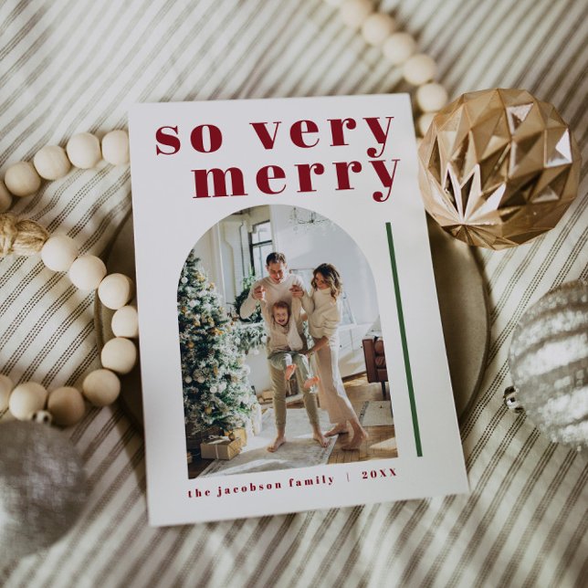 RILEY Bold So Very Merry Arch Christmas Card (Creator Uploaded)