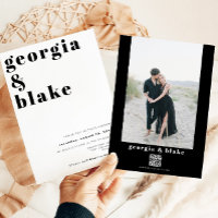 RILEY Modern Bold Contemporary Photo Wedding