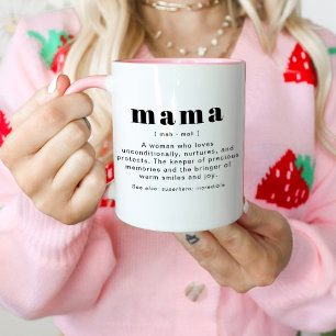 RILEY Modern Cute Mama Definition Mother's Day Mug