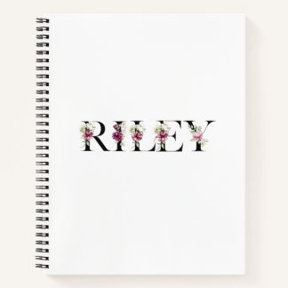 Riley's name. My name is Riley. Notebook