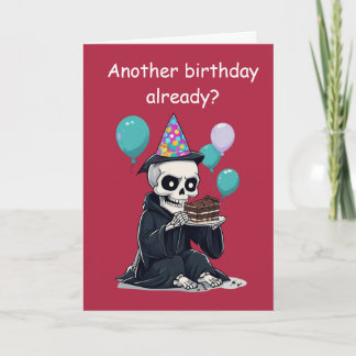 rim Reaper Birthday Funny Aging Humour Gift Card