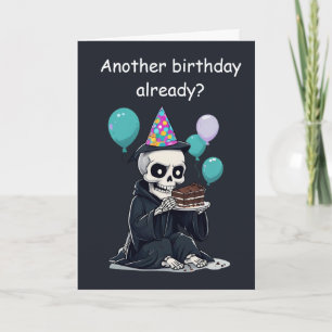rim Reaper Birthday Funny Aging Humour Gift Card