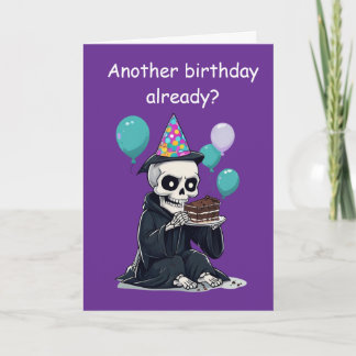 rim Reaper Birthday Funny Aging Humour Gift Card