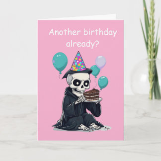 rim Reaper Birthday Funny Aging Humour Gift Card