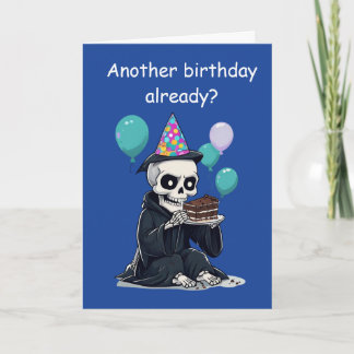 rim Reaper Birthday Funny Aging Humour Gift Card