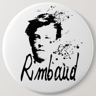 RIMBAUD portrait round Button