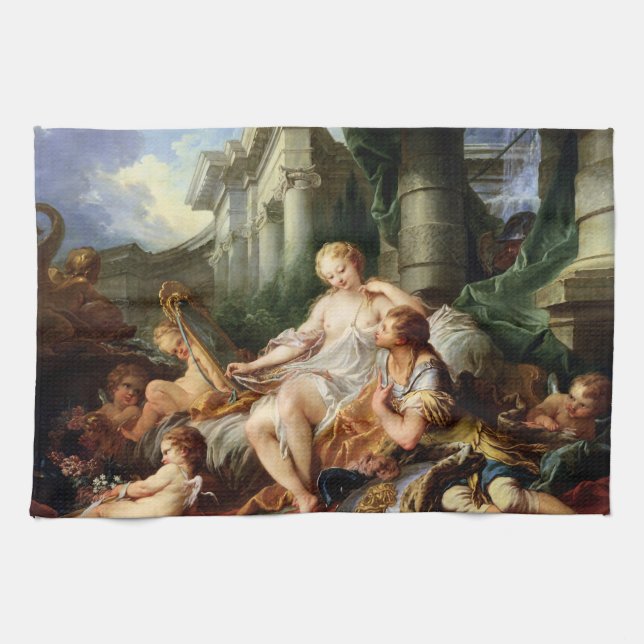 Rinaldo and Armida by François Boucher Tea Towel (Horizontal)