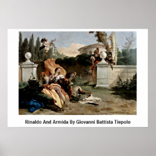 Rinaldo And Armida By Giovanni Battista Tiepolo Poster