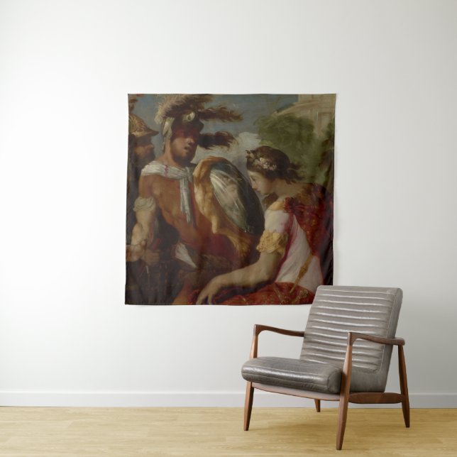 Rinaldo and the Mirror-Shield, c.1650-55 Tapestry (In Situ)