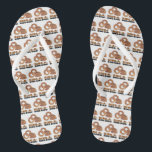 Ring-a-Ding-Ding Bride Bachelorette Funny Gag Gift Jandals<br><div class="desc">Design features an original marker illustration of tasty golden brown fried onion rings, with RING A DING DING in a fun font. Great for a bride, bridal shower, wedding, engagement or funny bachelorette party gift! Don't see what you're looking for? Need help with customisation? Click "contact this designer" to have...</div>