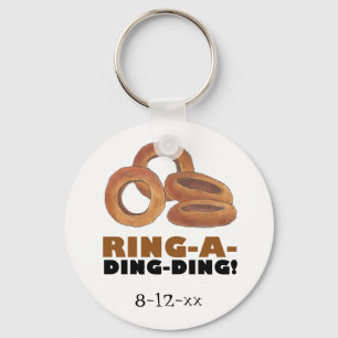 Ring-a-Ding-Ding Wedding Engagement Date Favour Key Ring