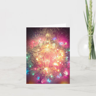 Ring and Star of Light Christmas Card