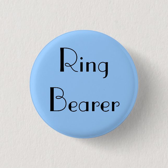 Ring Bearer 3 Cm Round Badge (Front)