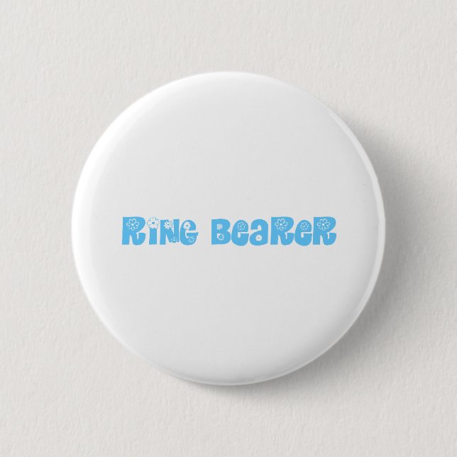 Ring Bearer 6 Cm Round Badge (Front)