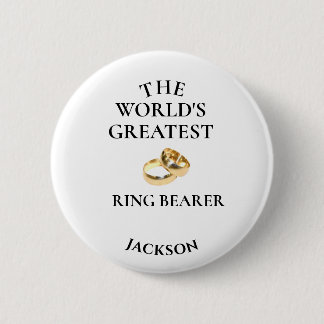 Ring bearer 6 cm round badge