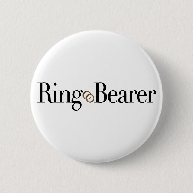 Ring Bearer 6 Cm Round Badge (Front)