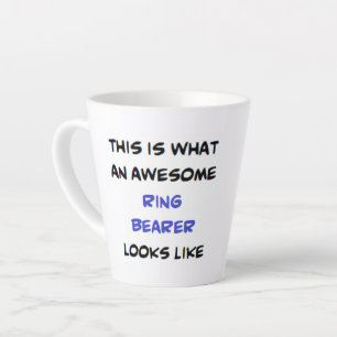 ring bearer, awesome latte mug
