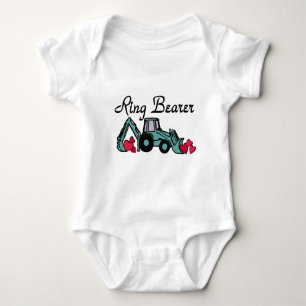 Ring Bearer Backhoe Baby Bodysuit
