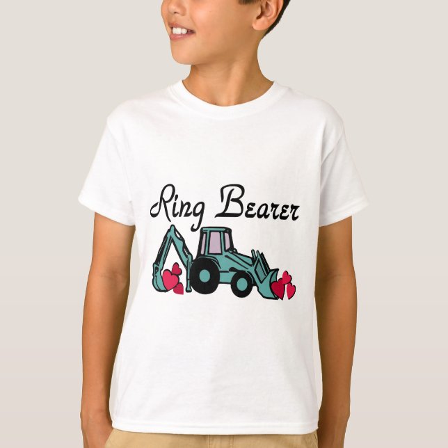 Ring Bearer Backhoe T-Shirt (Front)