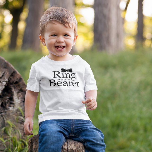 Ring Bearer Bow Tie Wedding  T-Shirt (Creator Uploaded)