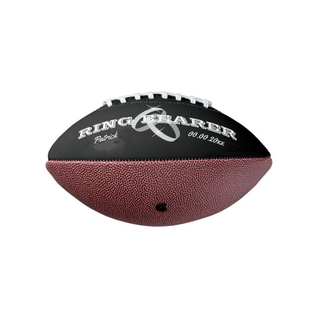 Ring bearer custom mini football proposal gift (Rotated 270)