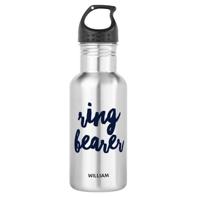 Ring Bearer Custom Name 532 Ml Water Bottle (Front)