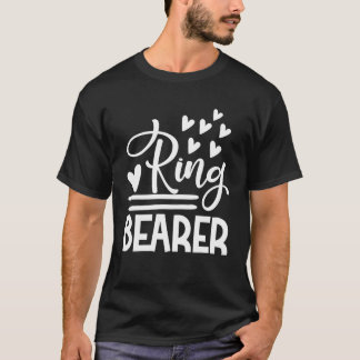 Ring Bearer Cute Engagement Matching Newlyweds Wed T-Shirt