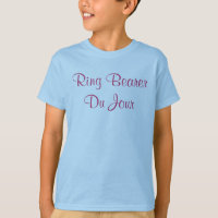 Ring Bearer Du Jour Quote Wedding Party