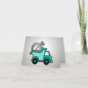 Ring Bearer Dump Truck Card