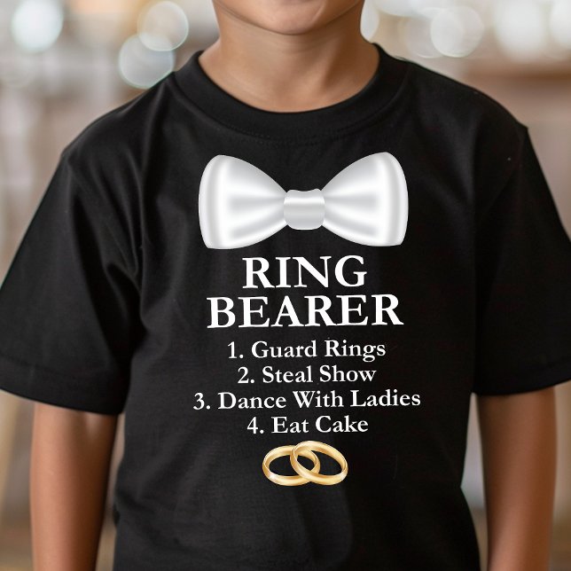 Ring Bearer Duties Funny Wedding T-Shirt (Creator Uploaded)