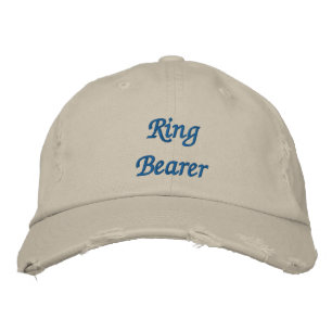 Ring Bearer Embroidered Hat