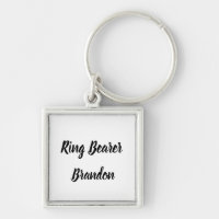 Ring Bearer Gift Custom Name Gifts Wedding Keychai